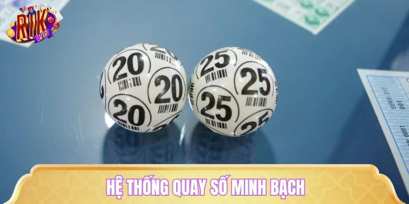 Hệ thống quay số minh bạch, an toàn tại RIKVIP